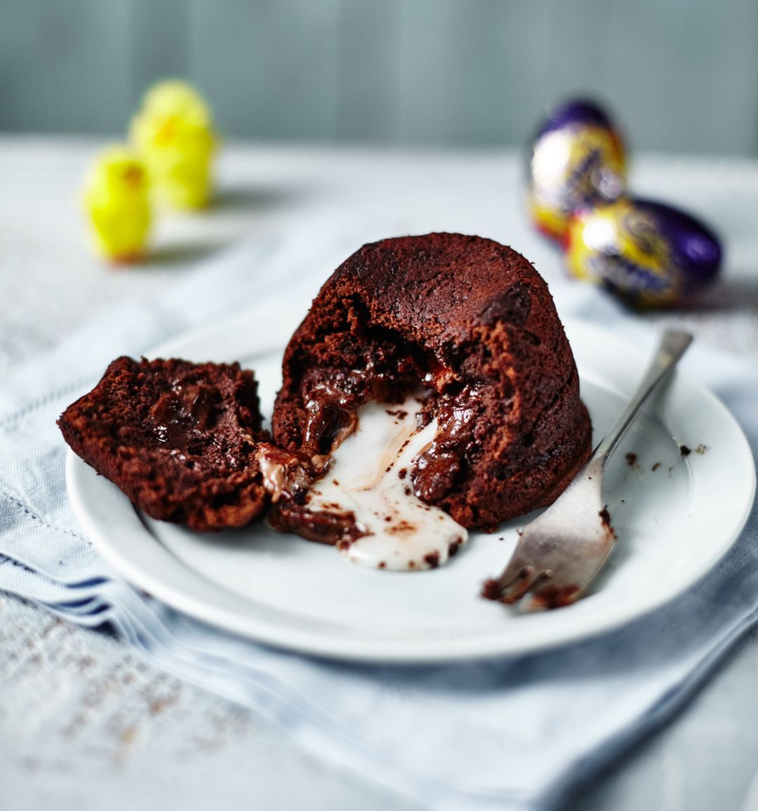 Creme Egg chocolate fondants 