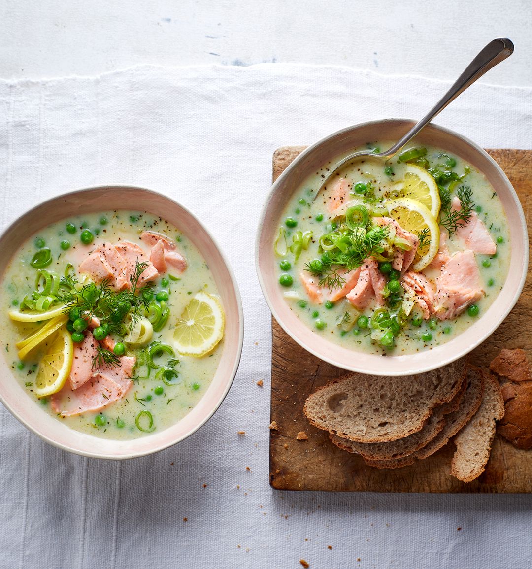 Salmon and dill cullen skink