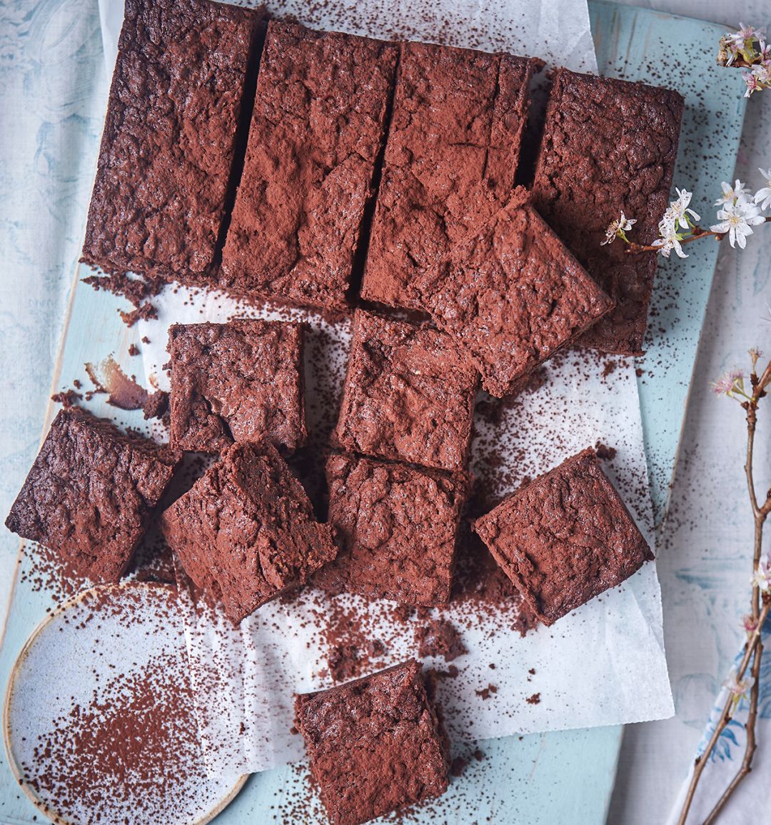 Dark chocolate, ginger and sweet potato brownies
