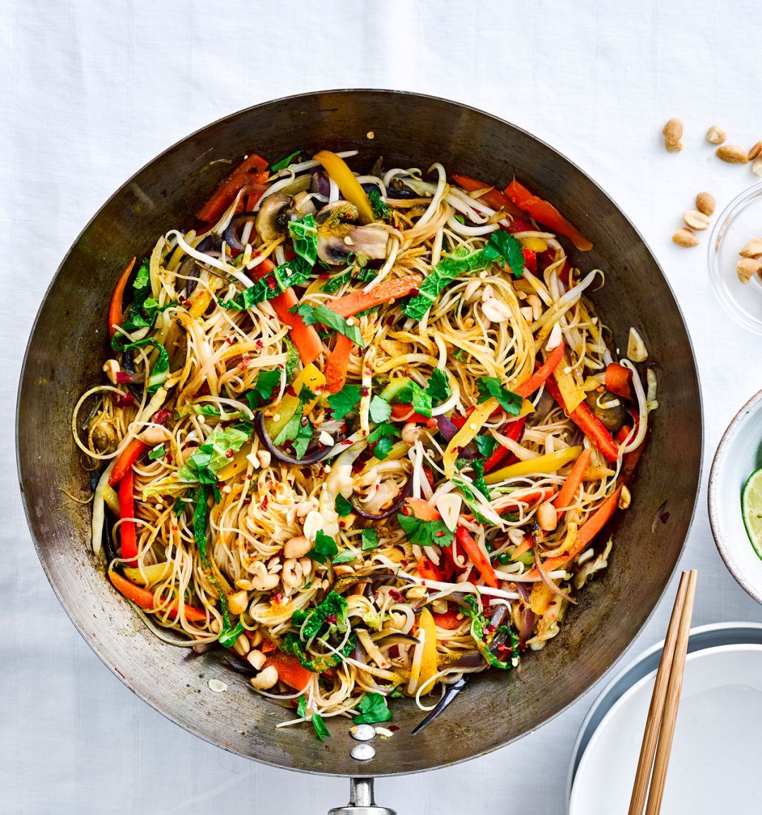 Spicy peanut noodles