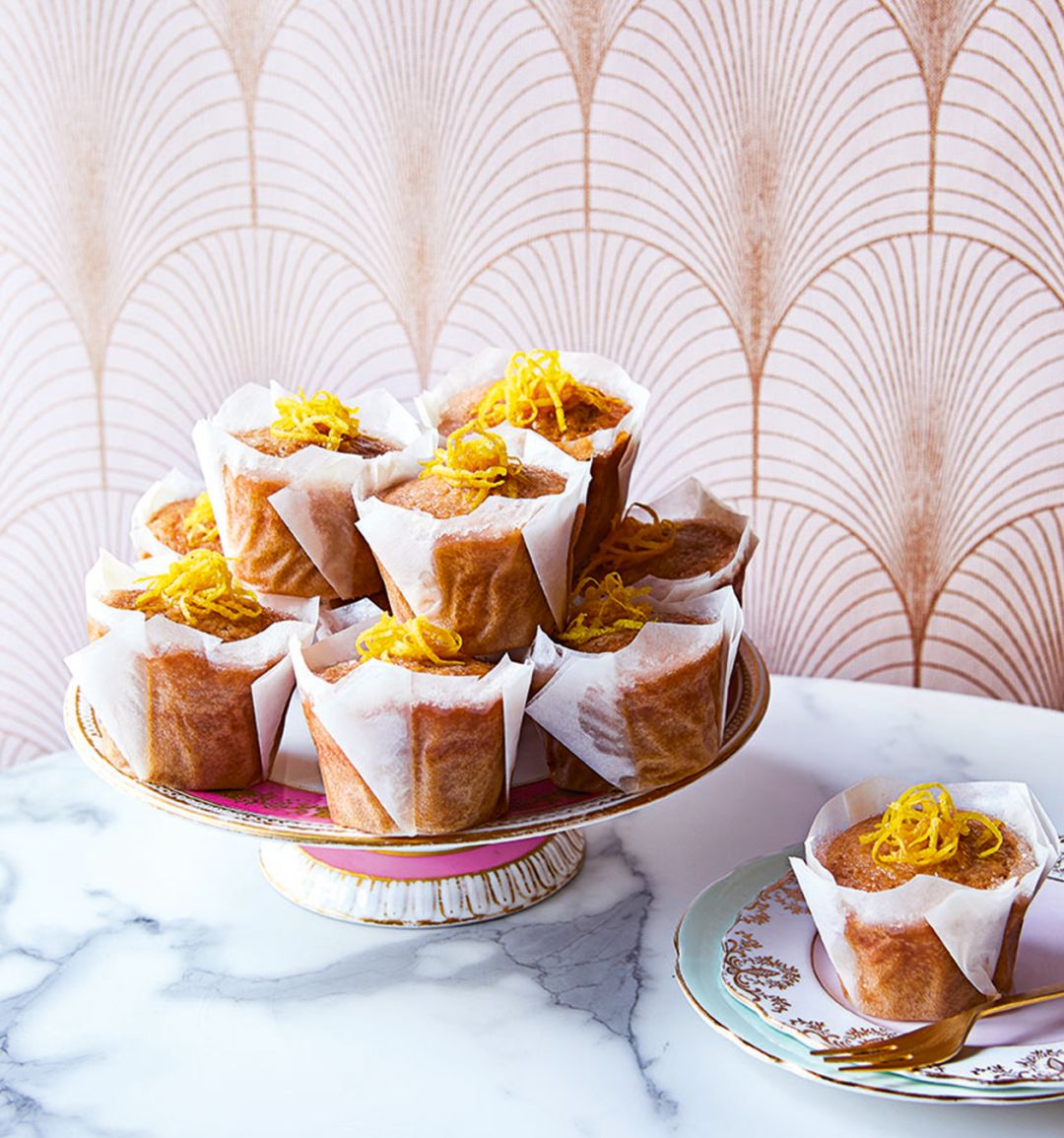 Earl Grey lemon drizzle muffins