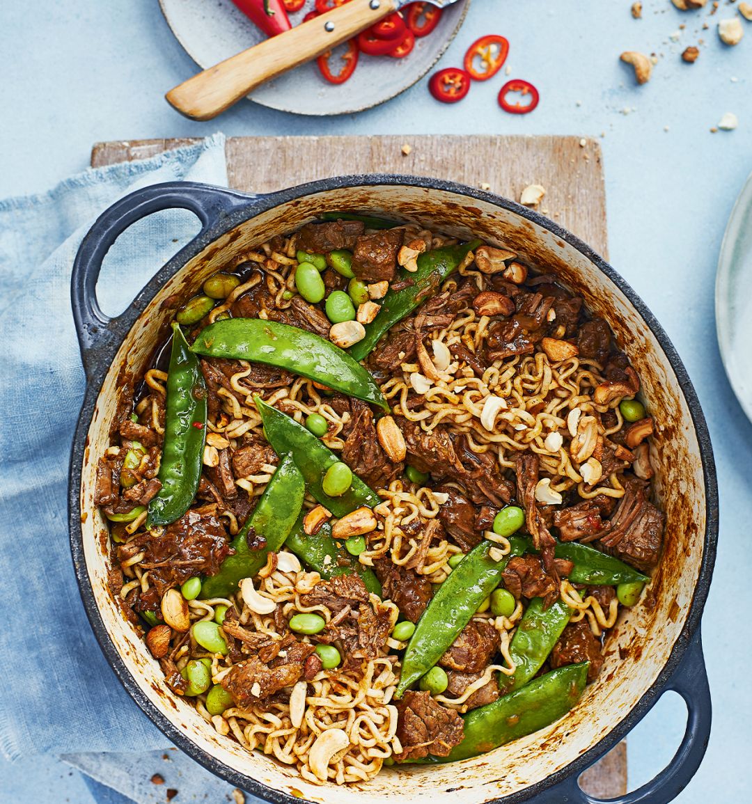 5-spice beef and noodle one-pot  