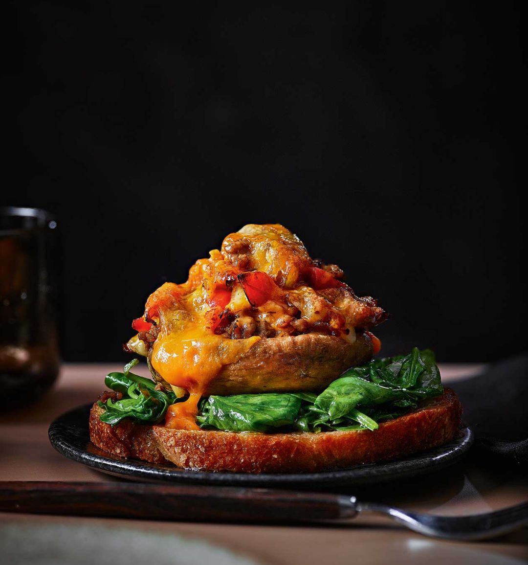 Philly cheesesteak-stuffed mushrooms