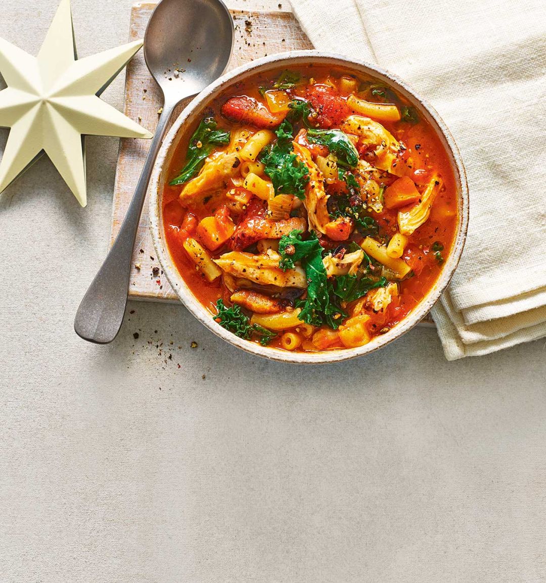 Christmas turkey minestrone