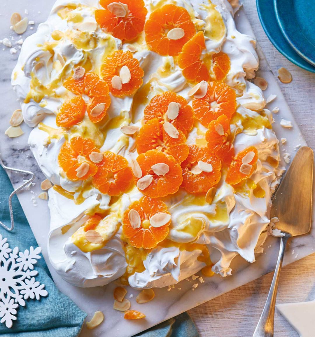 Clementine and Earl Grey pavlova 