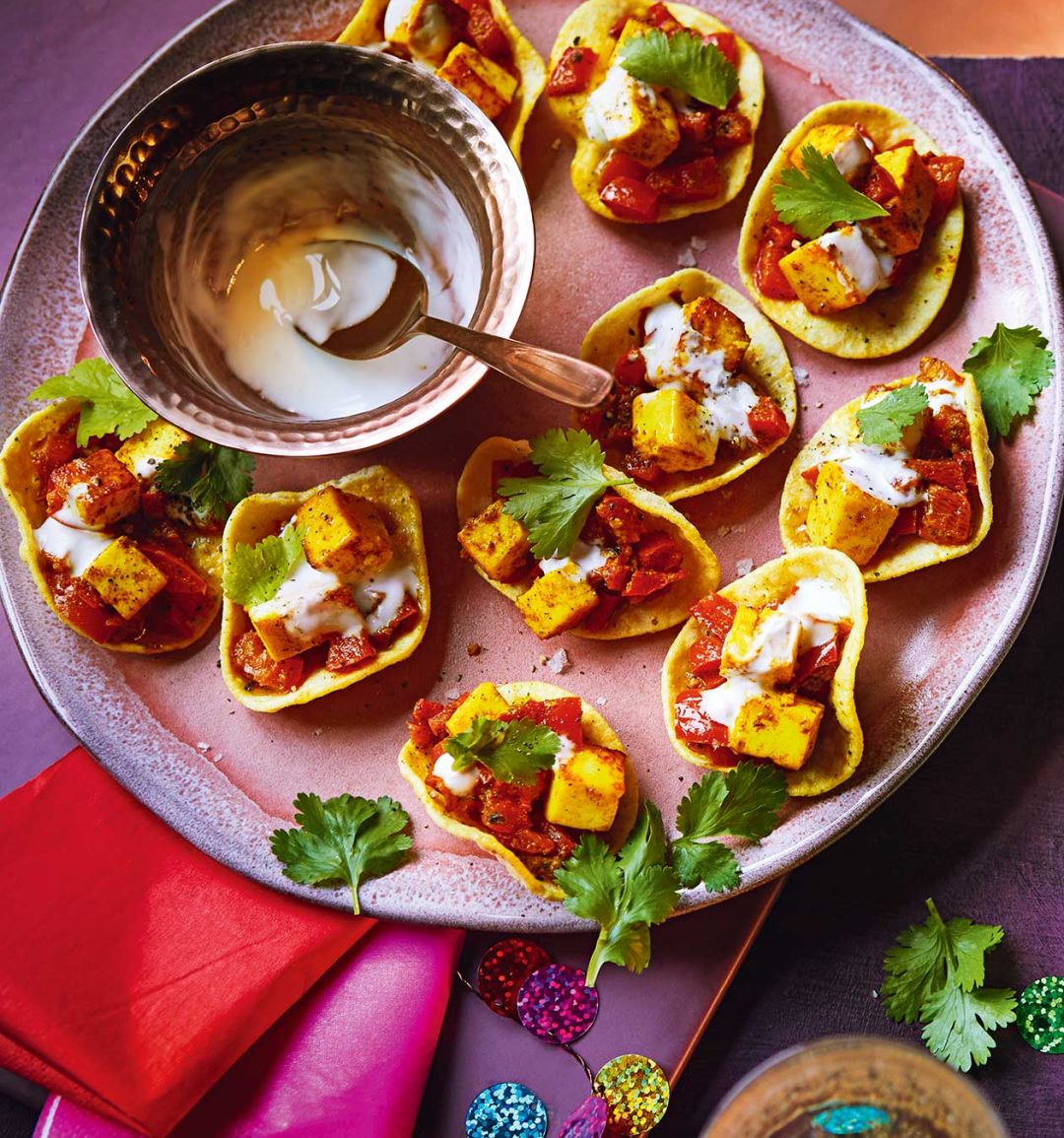 Paneer jalfrezi poppadoms