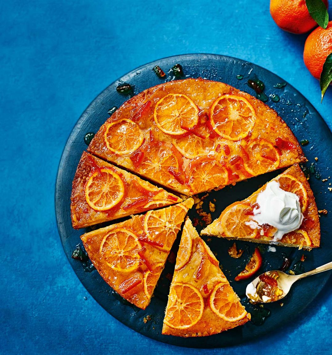 Upside-down whisky marmalade cake