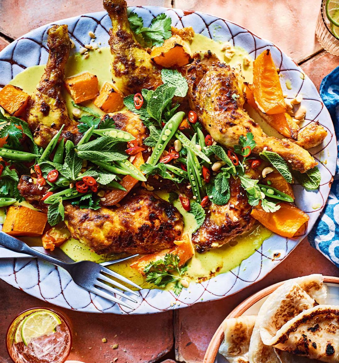 Thai yellow curry chicken and squash