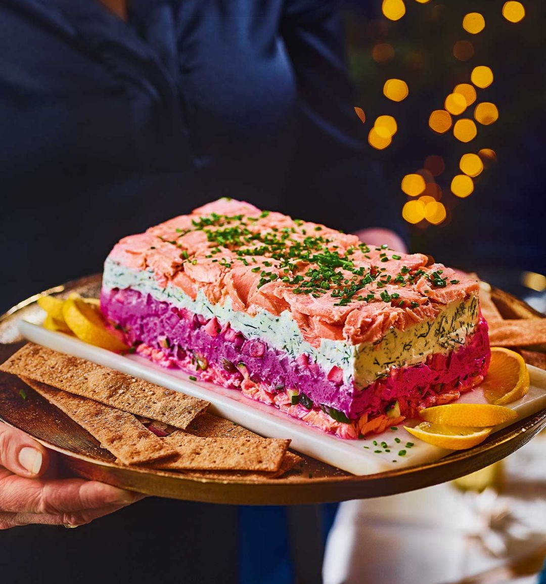 In-the-pink layered dip