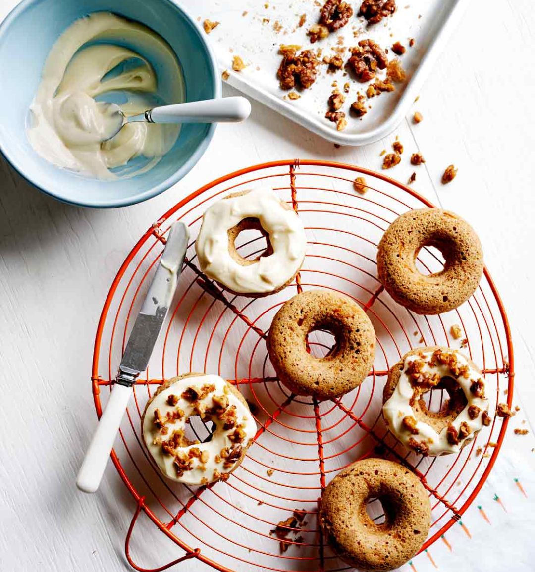 Carrot cake ‘doughnuts’