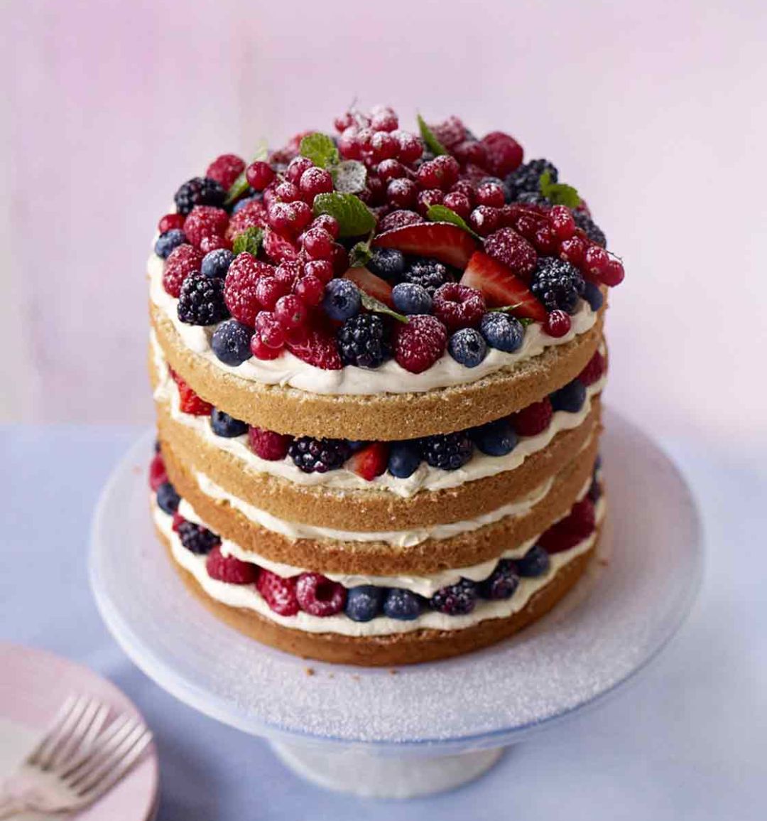 Summer berry layer cake