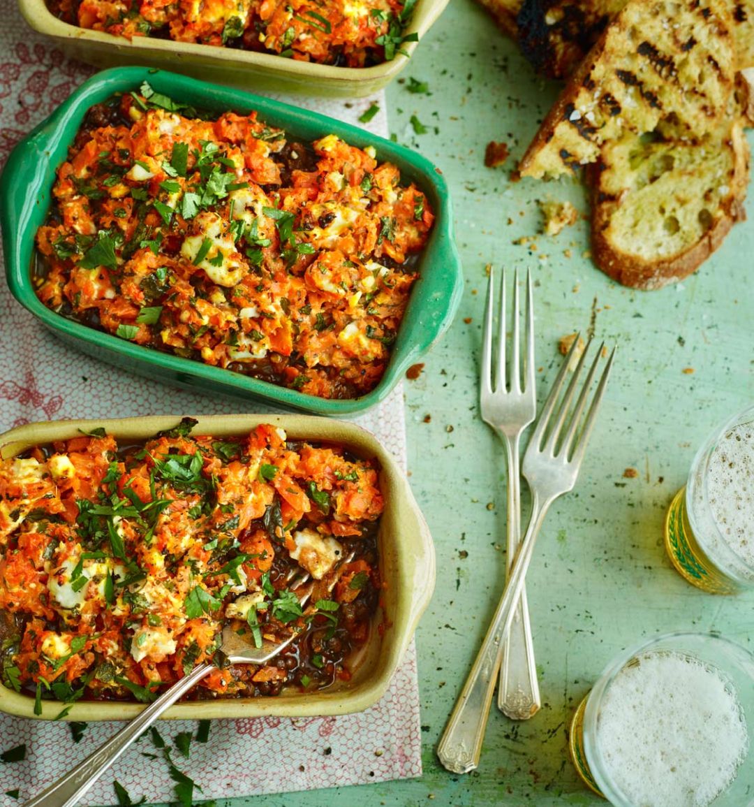 Spiced veggie shepherd’s pies 