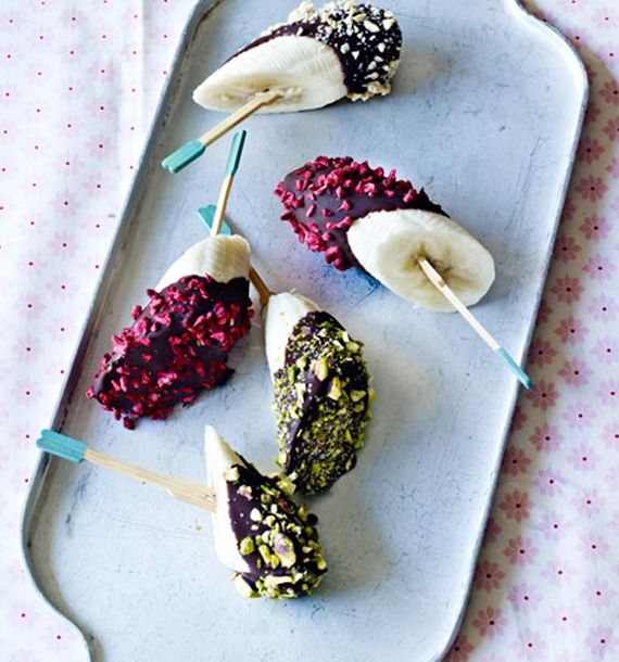 Quick and easy banana frozen bites