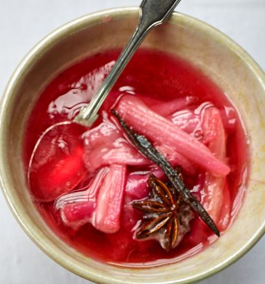 Rhubarb compote