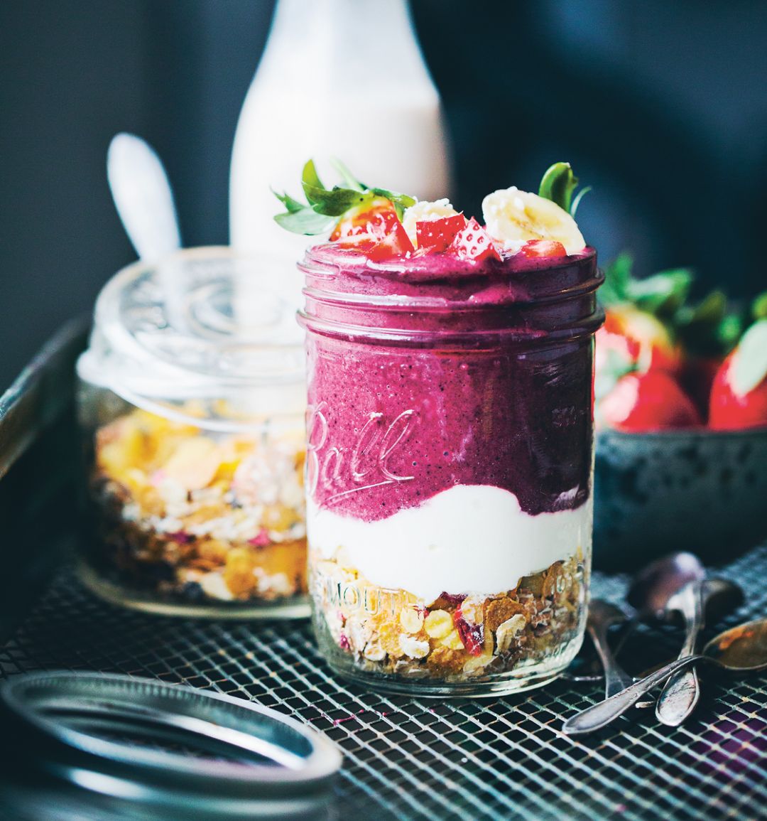 Upside-down breakfast