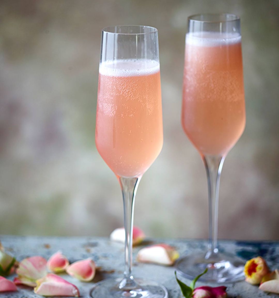 Lychee rose bellini