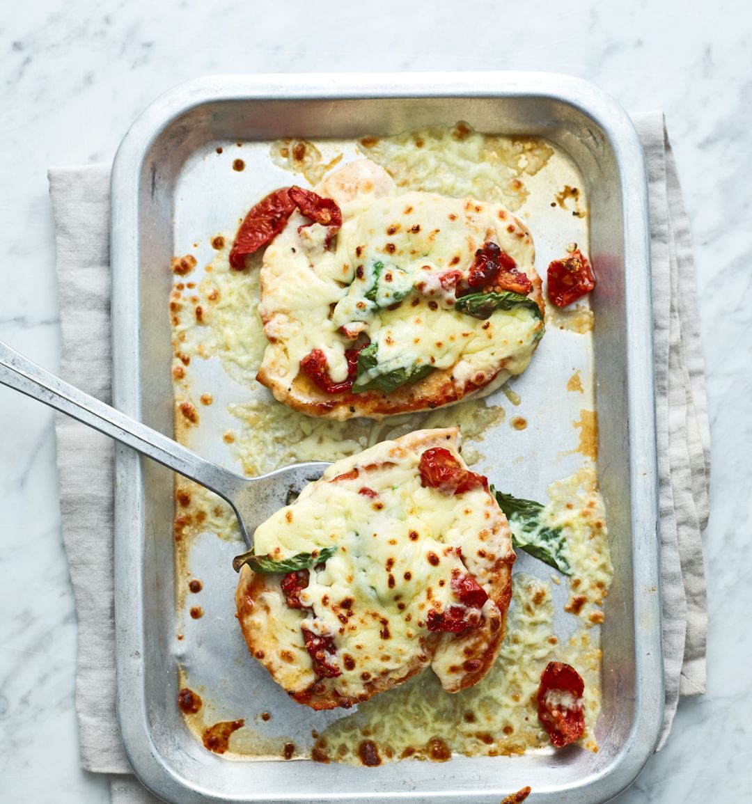 Chicken mozzarella melts