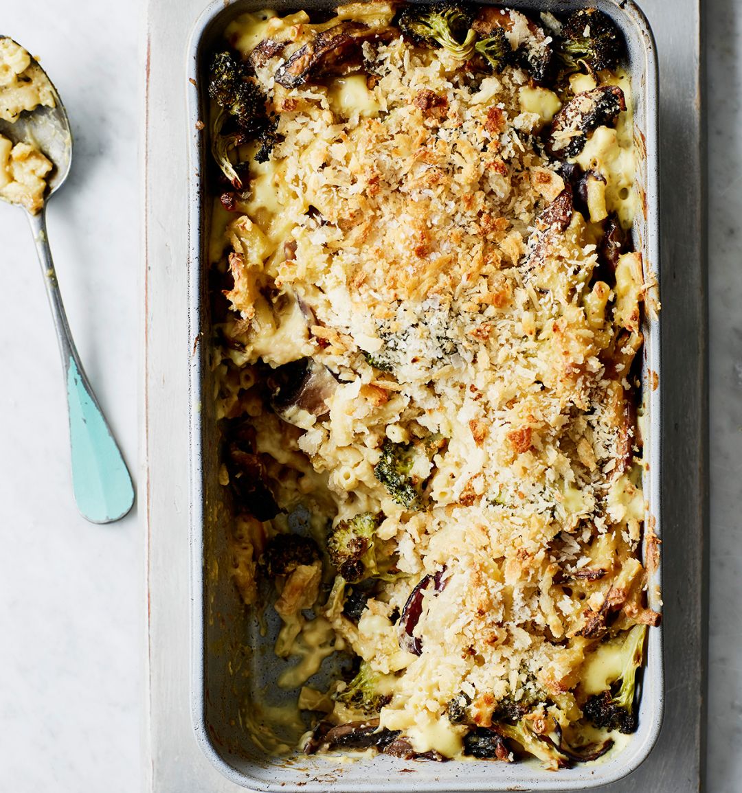 Creamy mac and greens