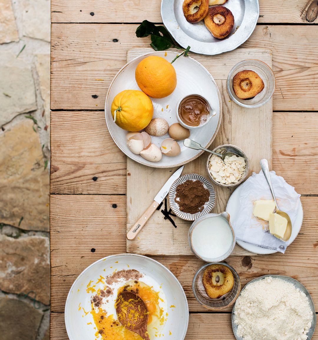 Melissa Hemsley’s peach and almond clafoutis