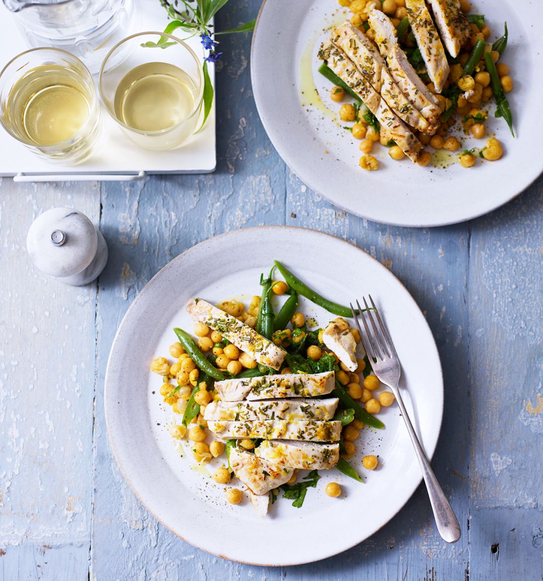 Pan-fried lemon and honey chicken