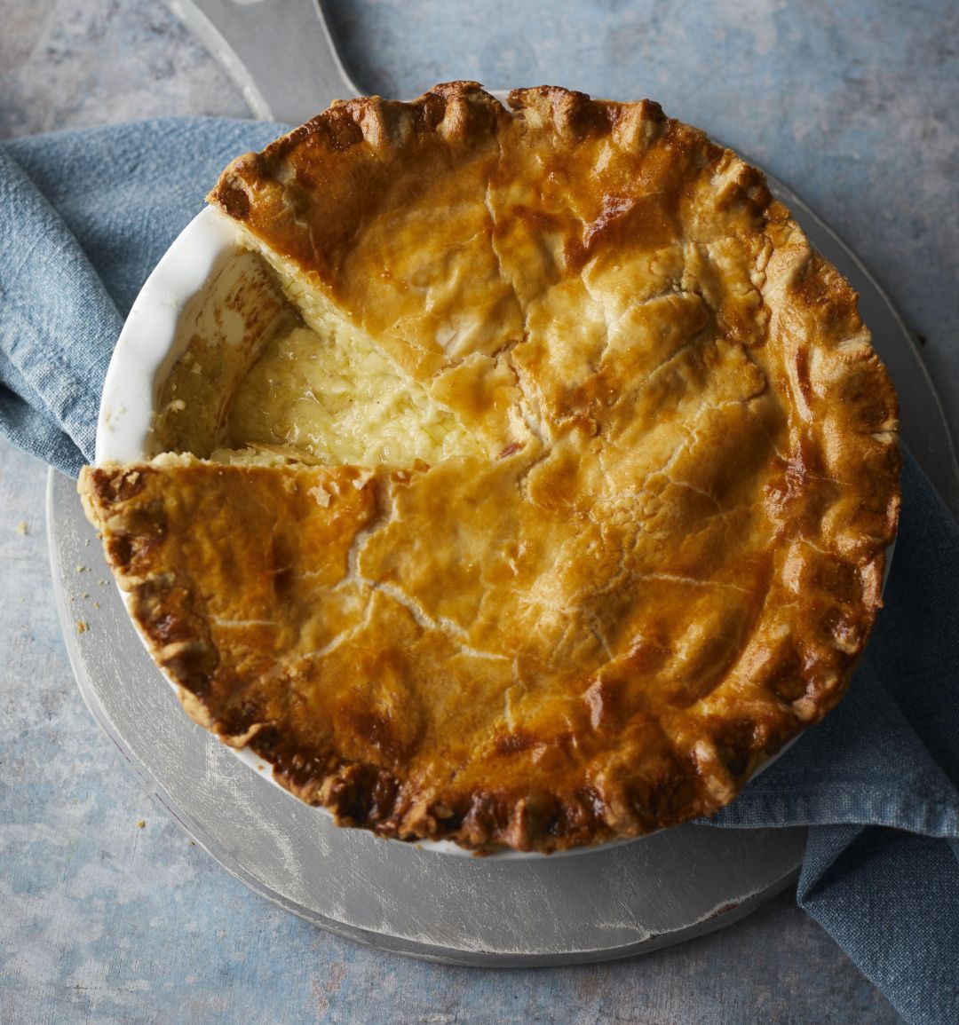 Cheese and onion pie