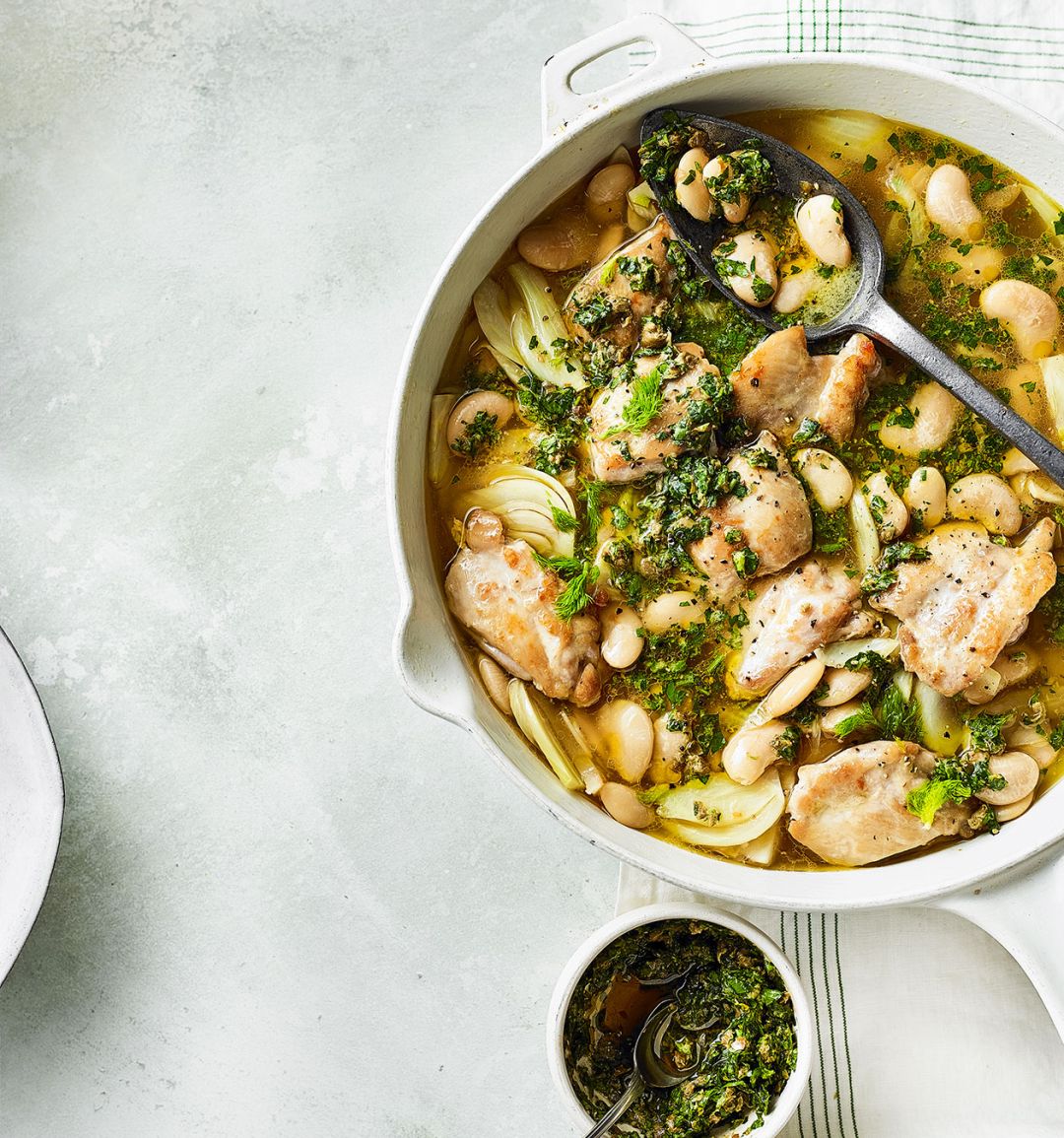 Chicken and butter bean summer casserole