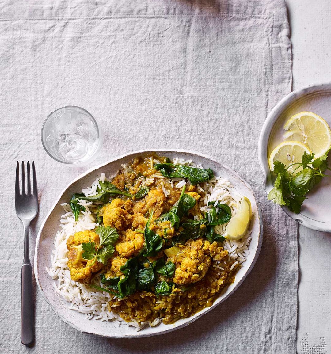Keralan cauliflower and lentil curry