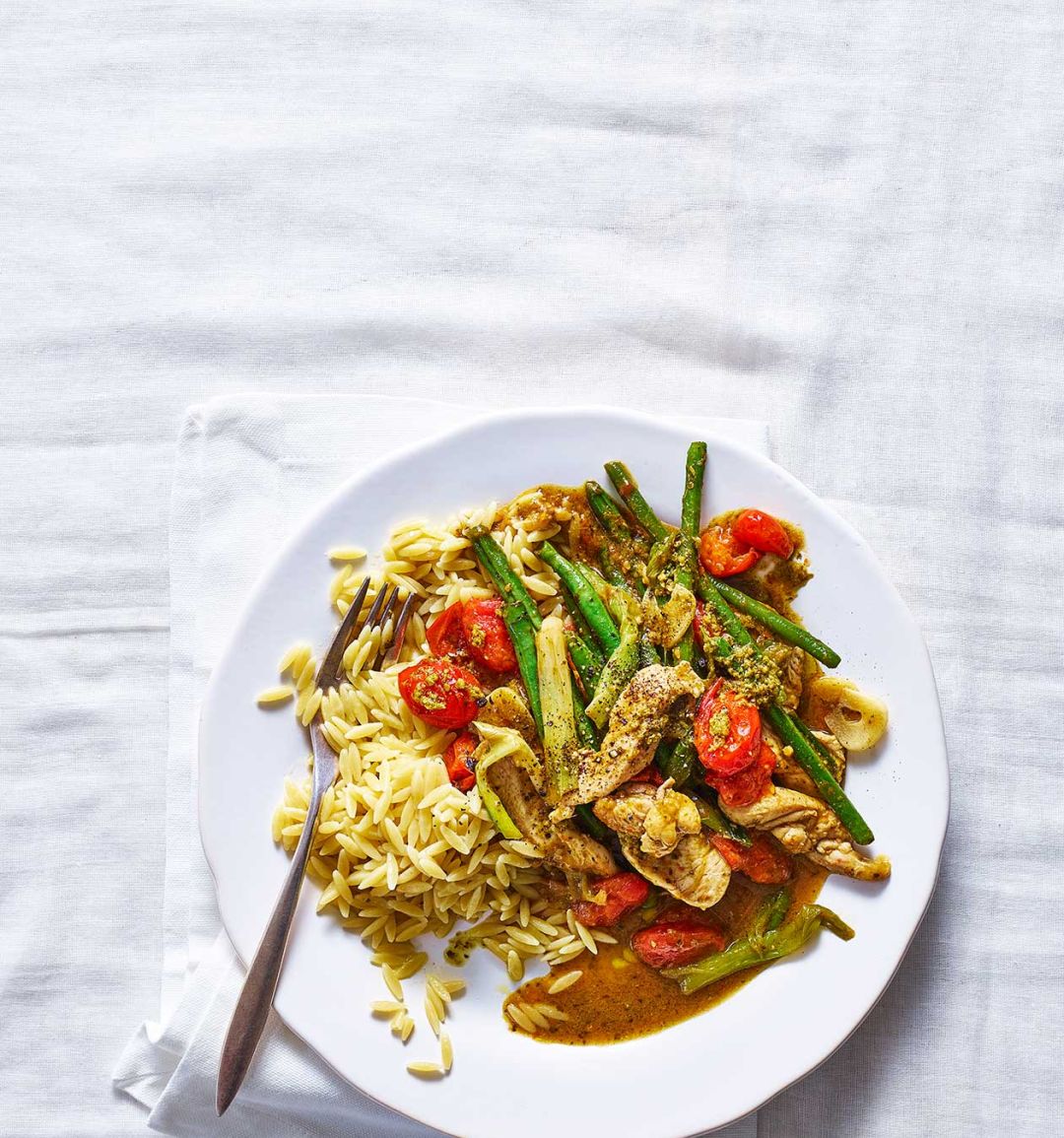 Mediterranean chicken stir-fry