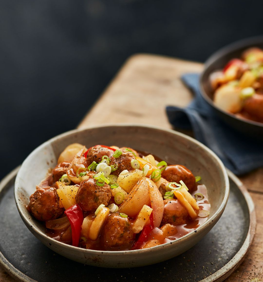 Sweet and sour pork meatballs
