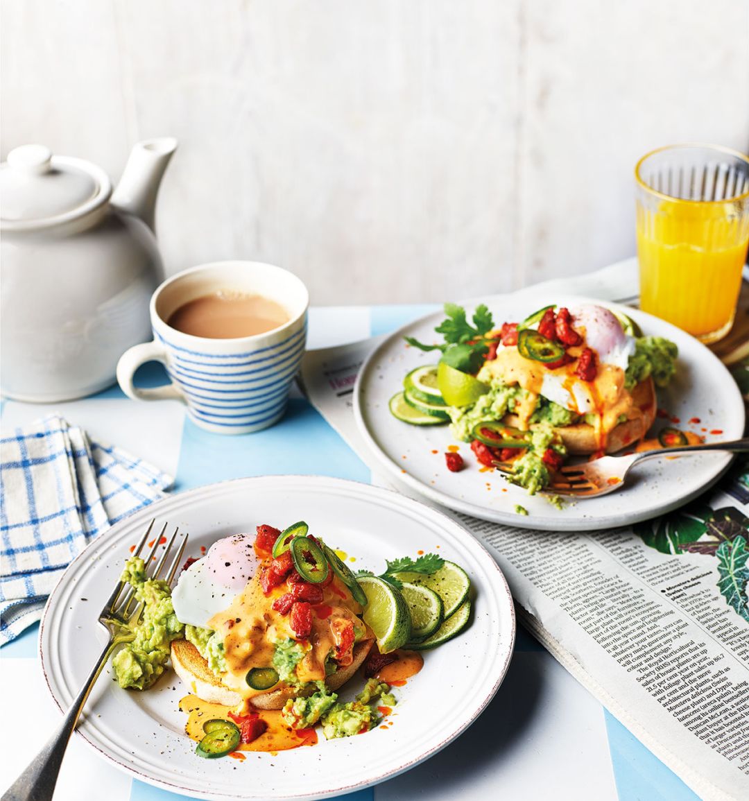 Tex Mex-style eggs Benedict