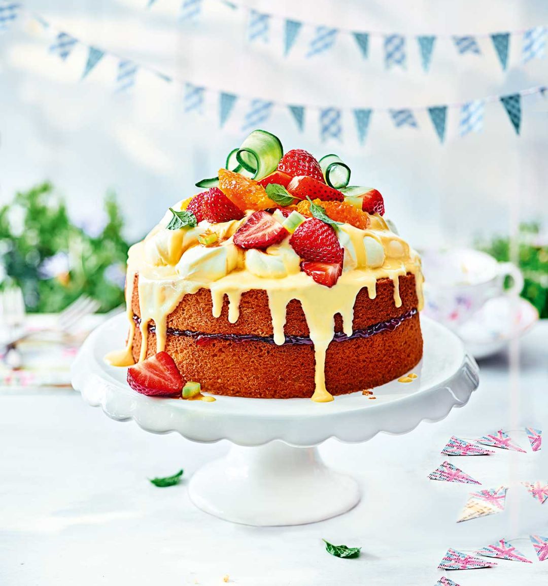 Pimm's summer trifle cake