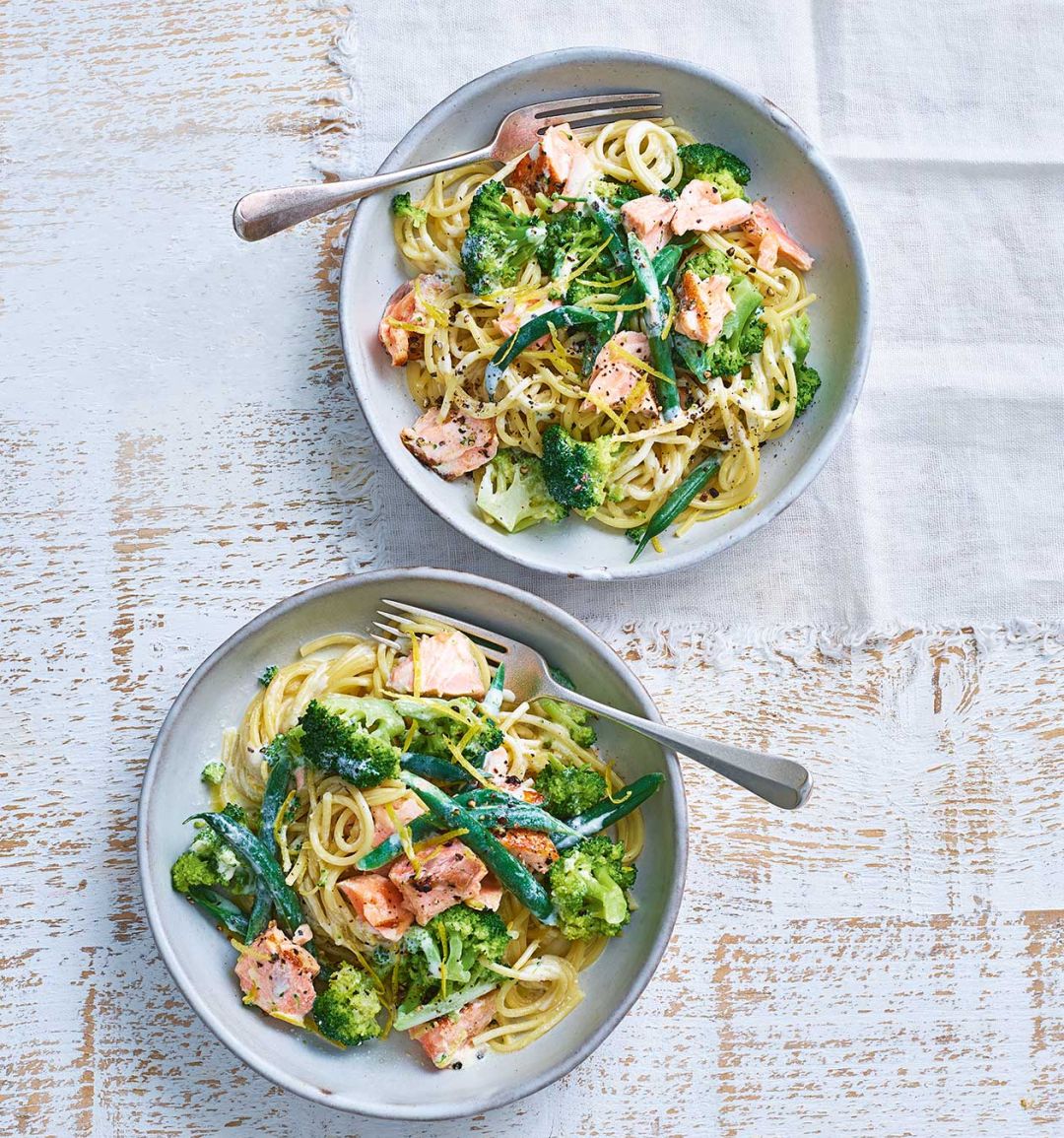 Reader recipe: Salmon and broccoli spaghetti