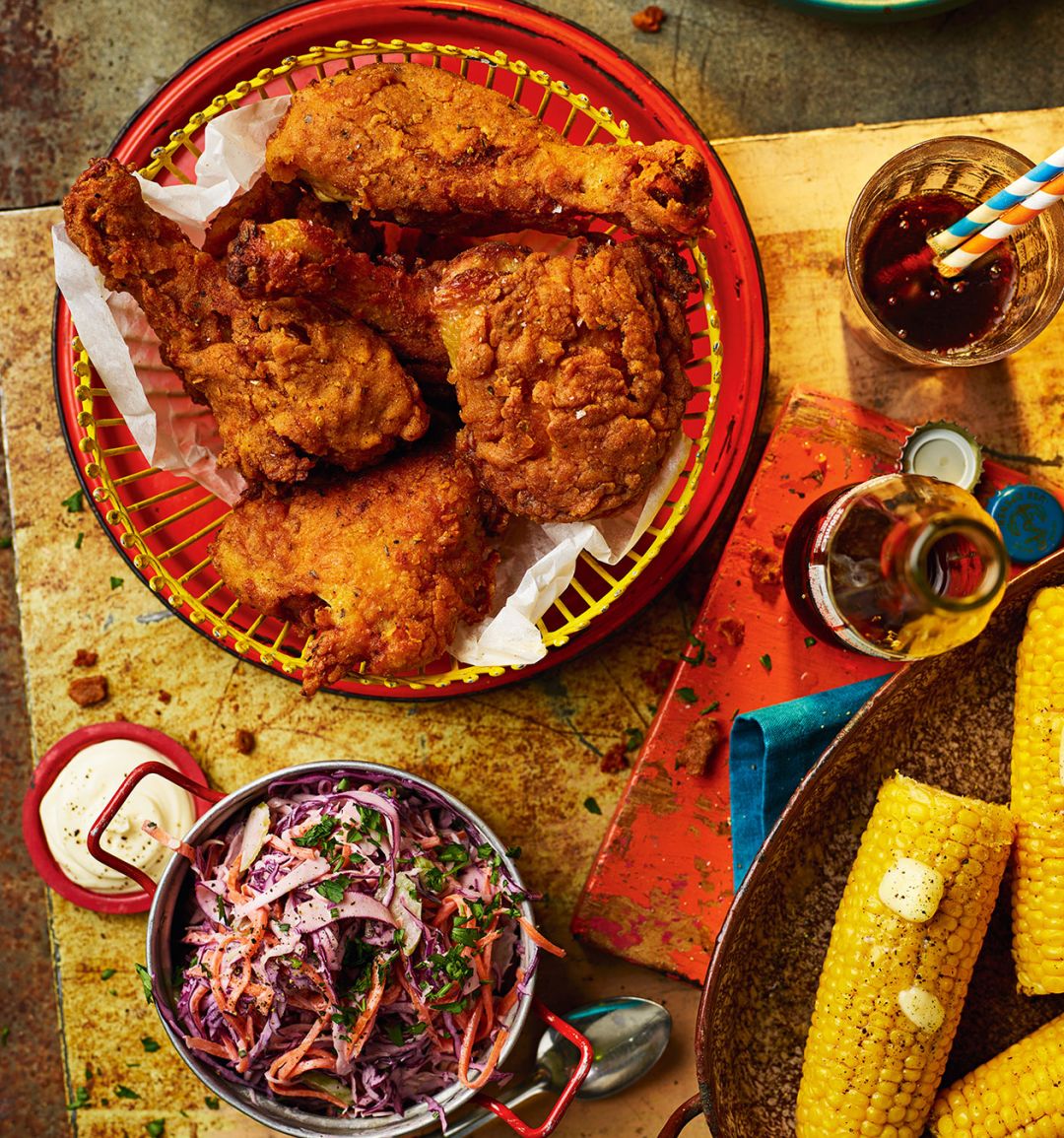 Double-dip buttermilk fried chicken 