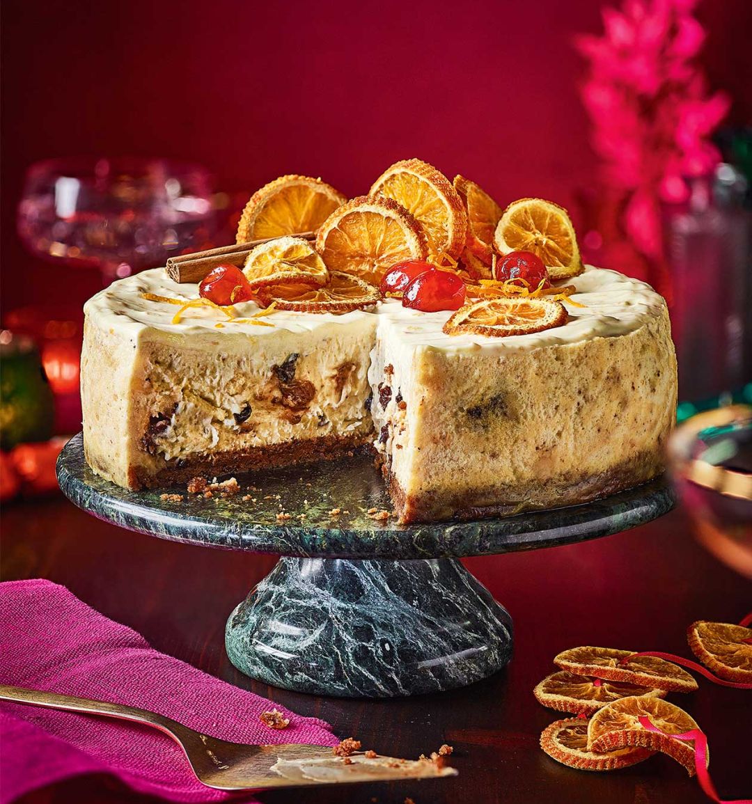 Mince pie baked cheesecake