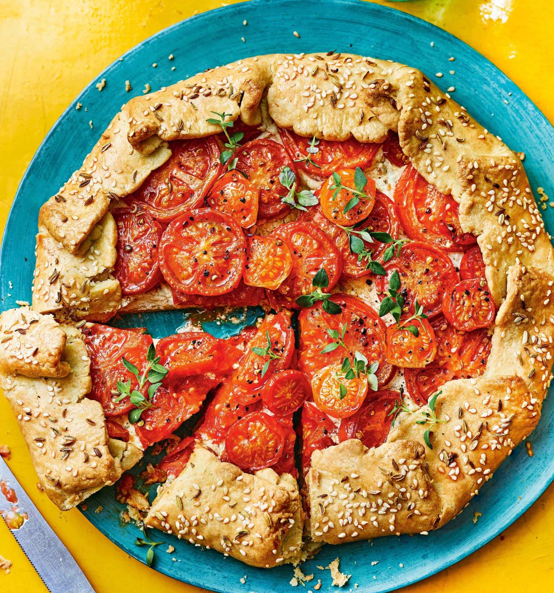 Tomato and 'gentleman's relish' galette