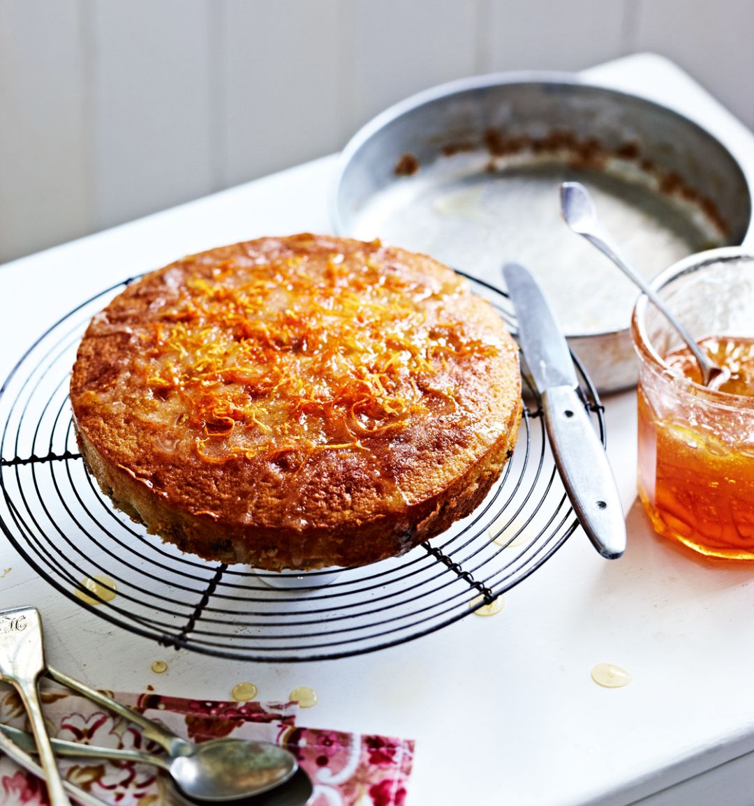 Sticky marmalade drizzle cake