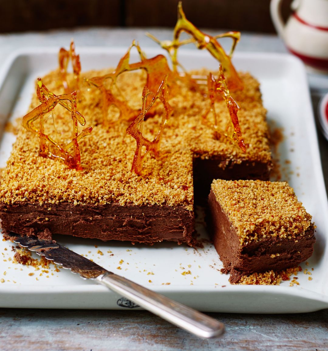 Chocolate and hazelnut praline marquise