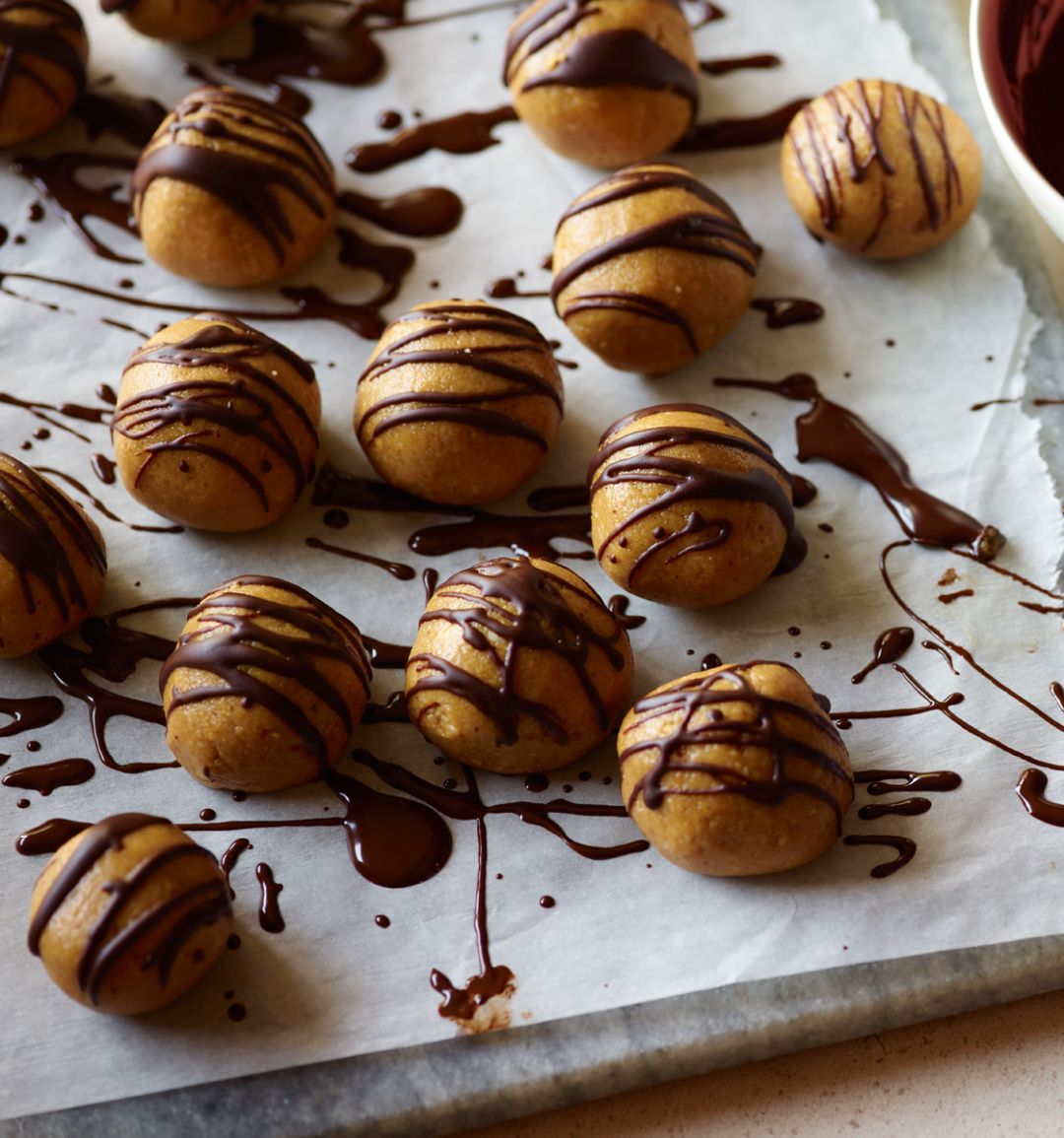 Almond maple truffles
