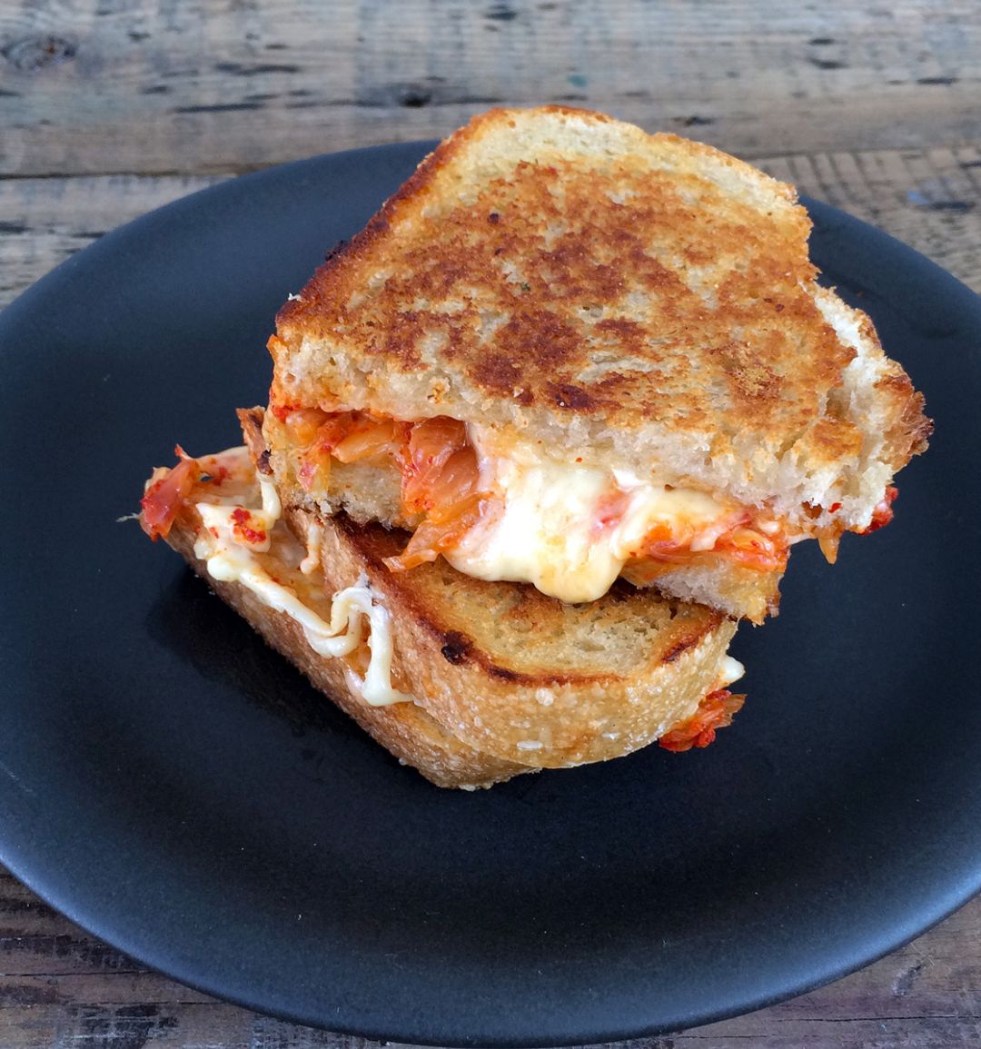 Kimchi cheese toastie