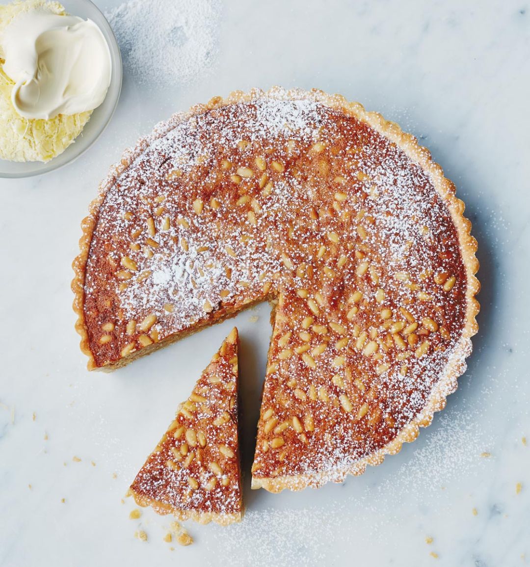 Honey and pine nut tart