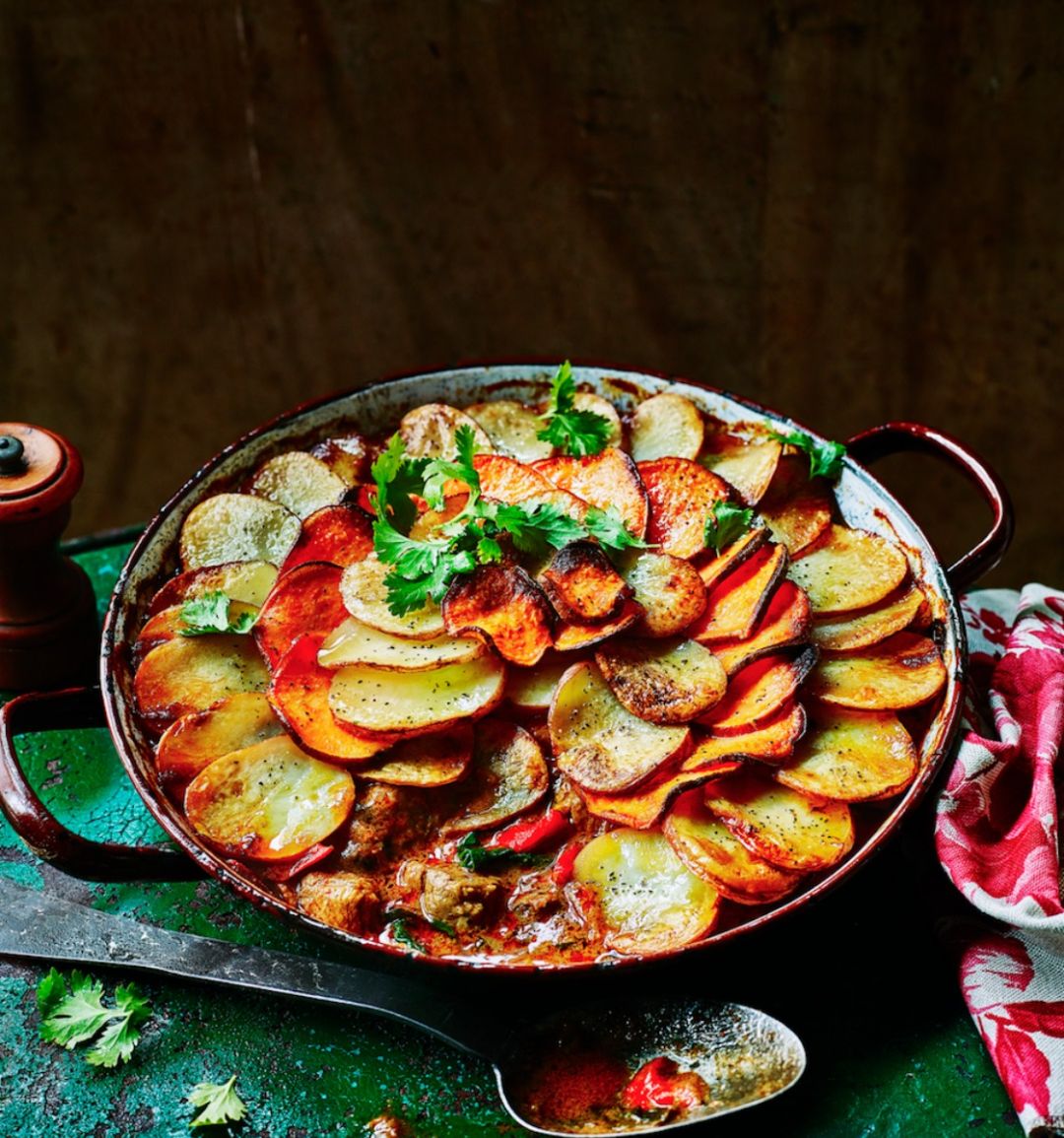 Caribbean lamb hotpot