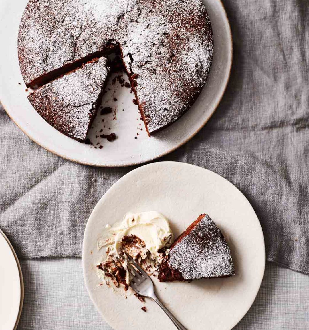 Swedish Kladdkaka cake