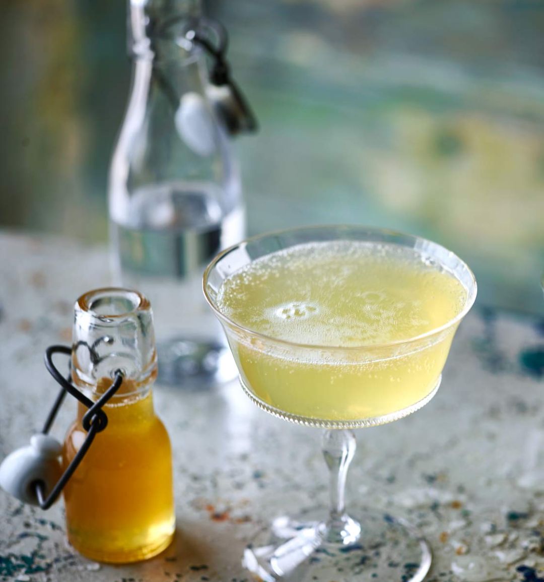 Lemon gin fizz
