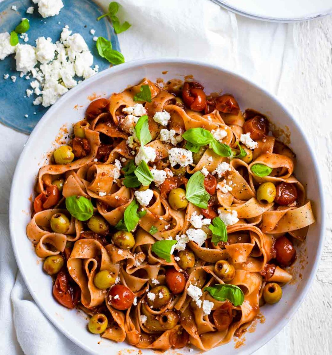 Greek-style pasta