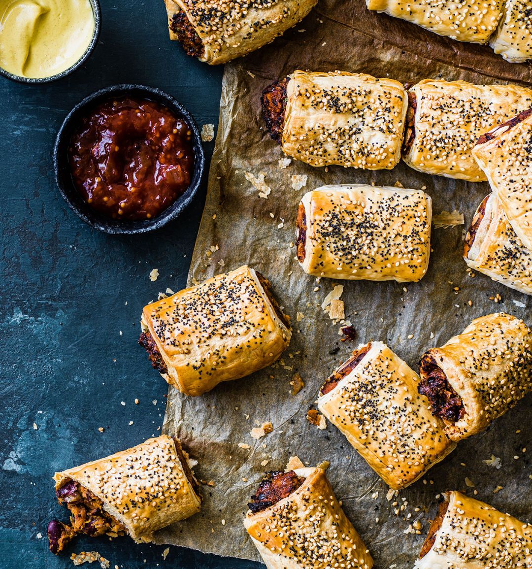 Vegan 'sausage' rolls