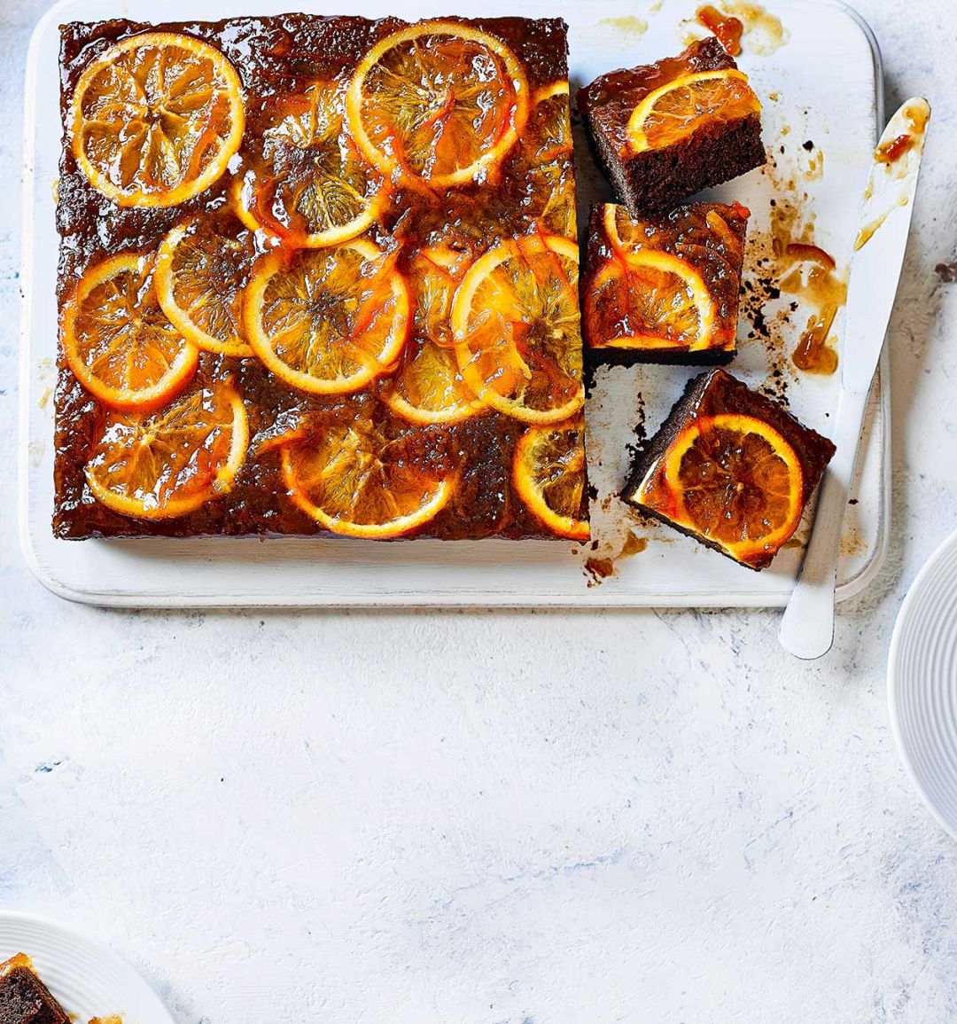 Marmalade gingerbread squares 