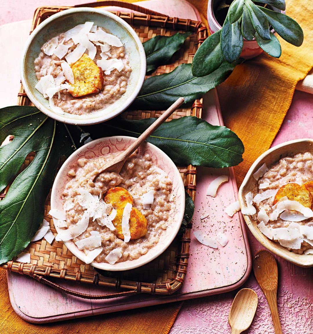Coconut rice pudding 