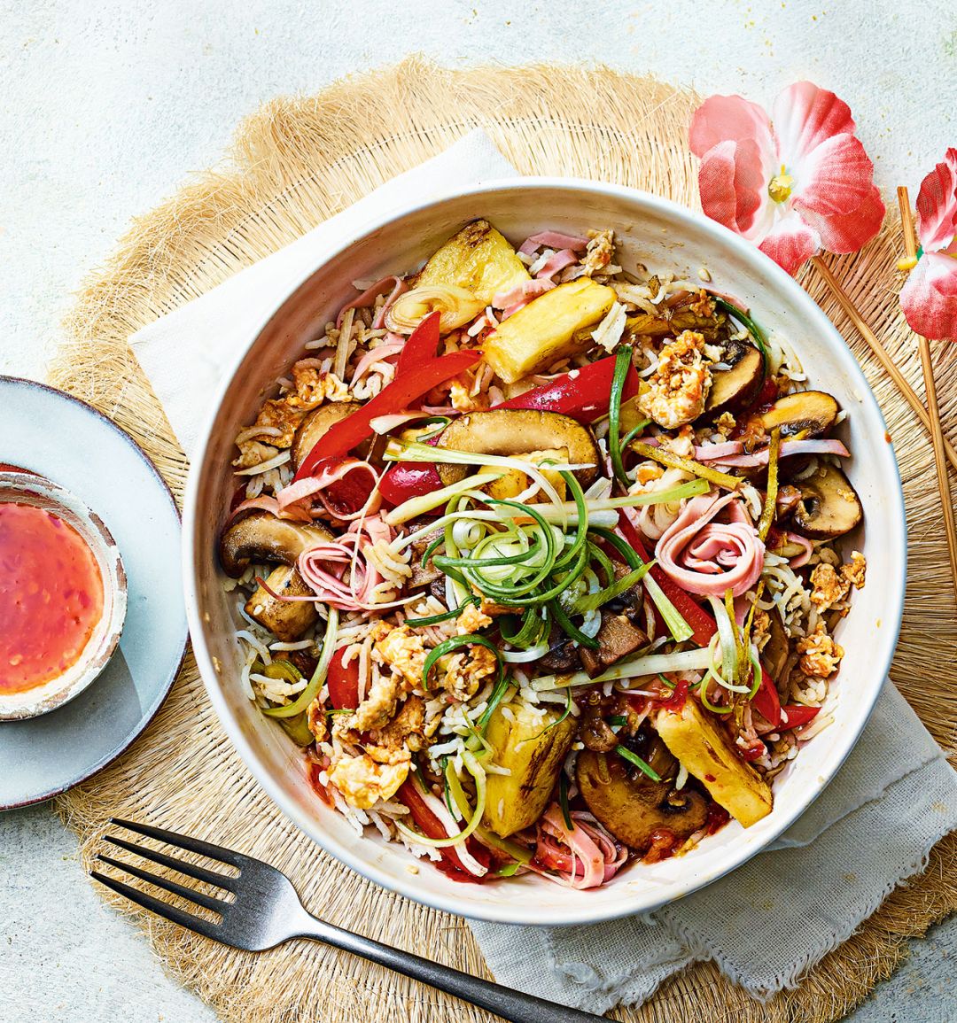 Hawaiian egg fried rice