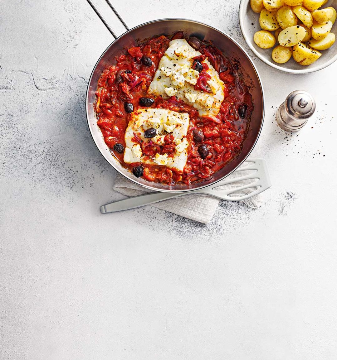 Cod saganaki