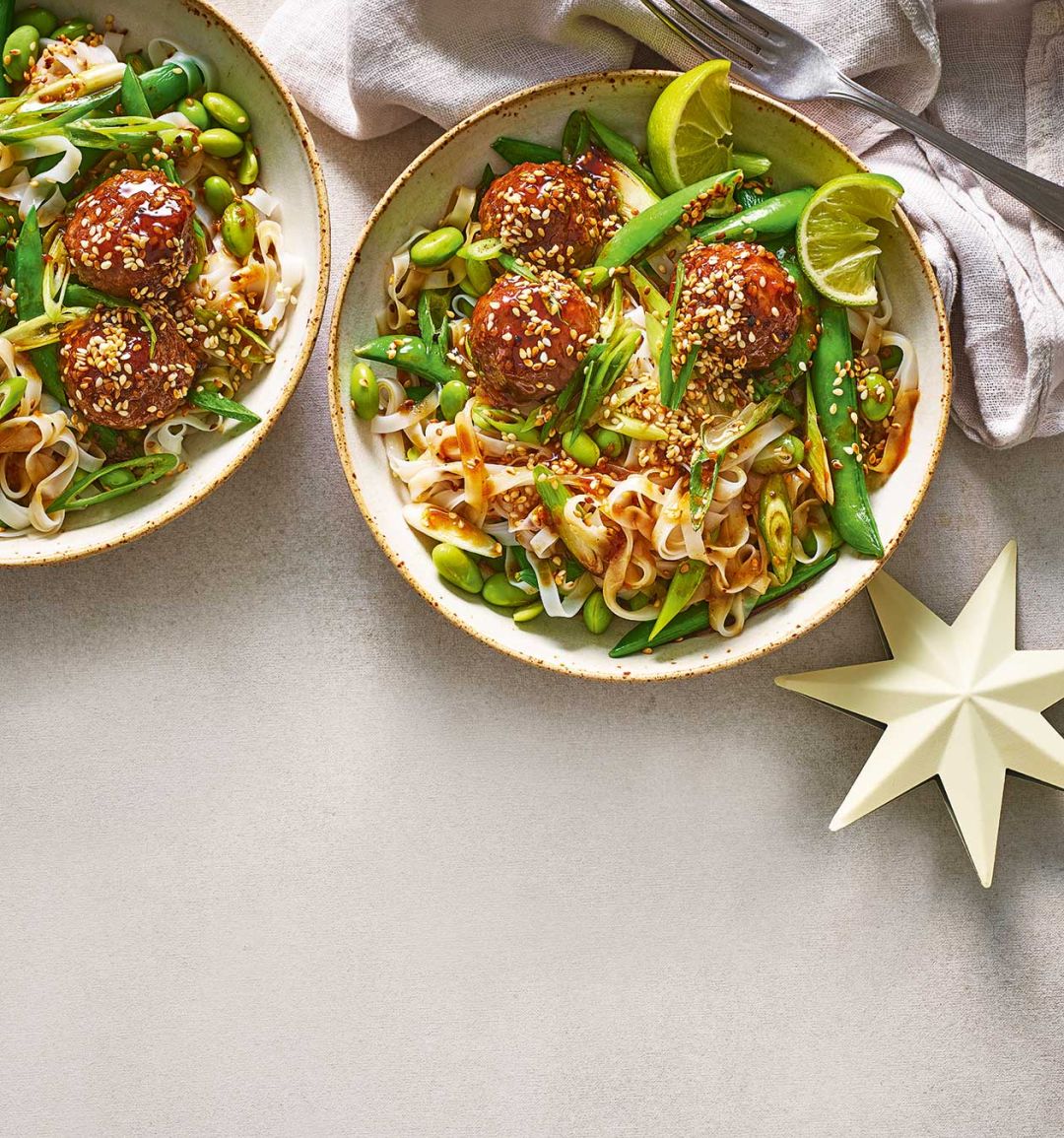 Sticky teriyaki meatballs 